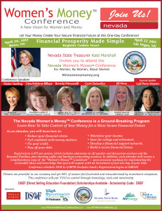 Nevada Women's Money Conference Flyer from http://dsef.org